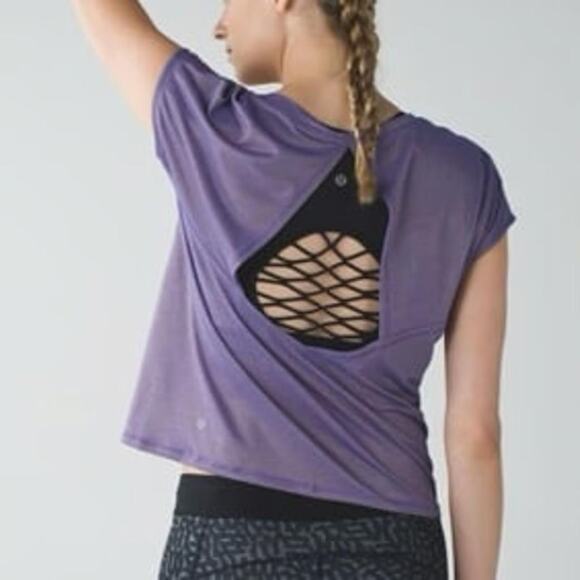 Lululemon Sweaty or Not Crop Tee - Picture 5 of 6